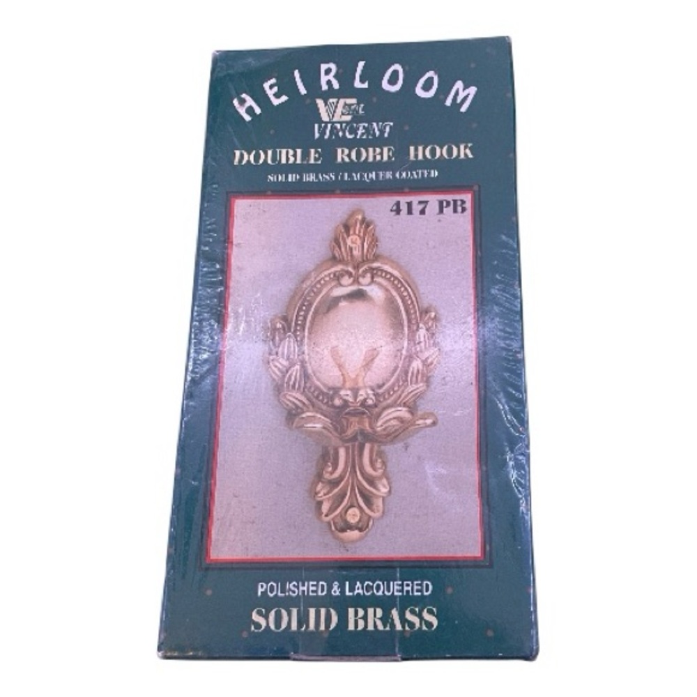 Solid Brass Double Robe Hook